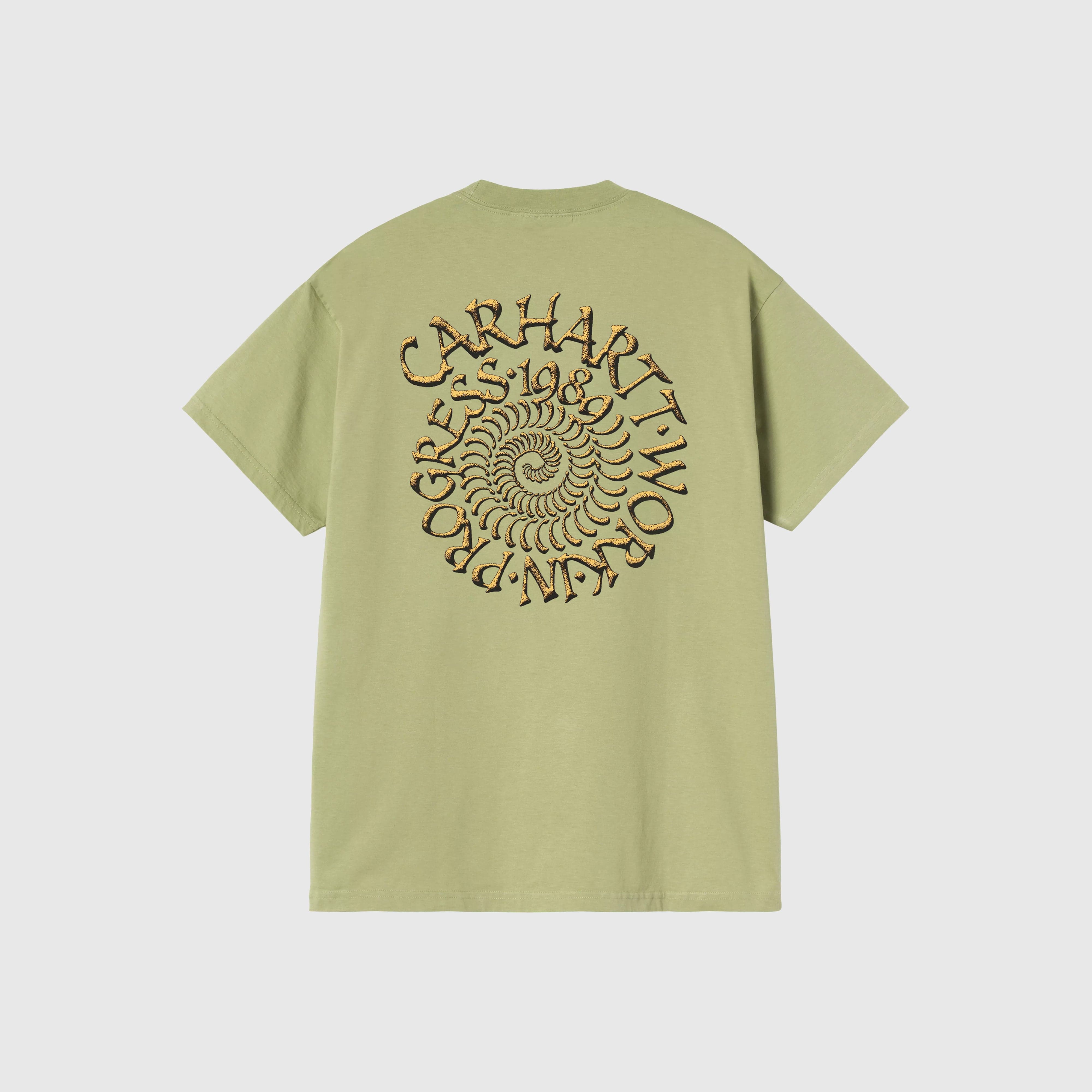 Carhartt WIP S/S Spirals Tee - Gentle Green